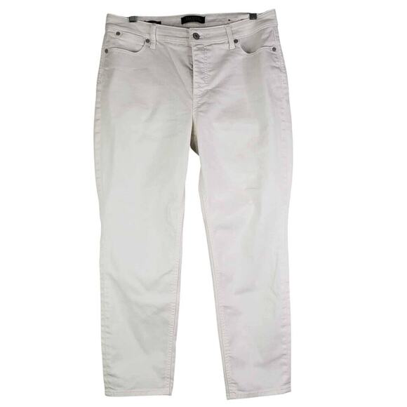 Talbots Jeans Flawless Five-Pocket Slim Ankle White Size 12p Petite - Picture 2 of 10